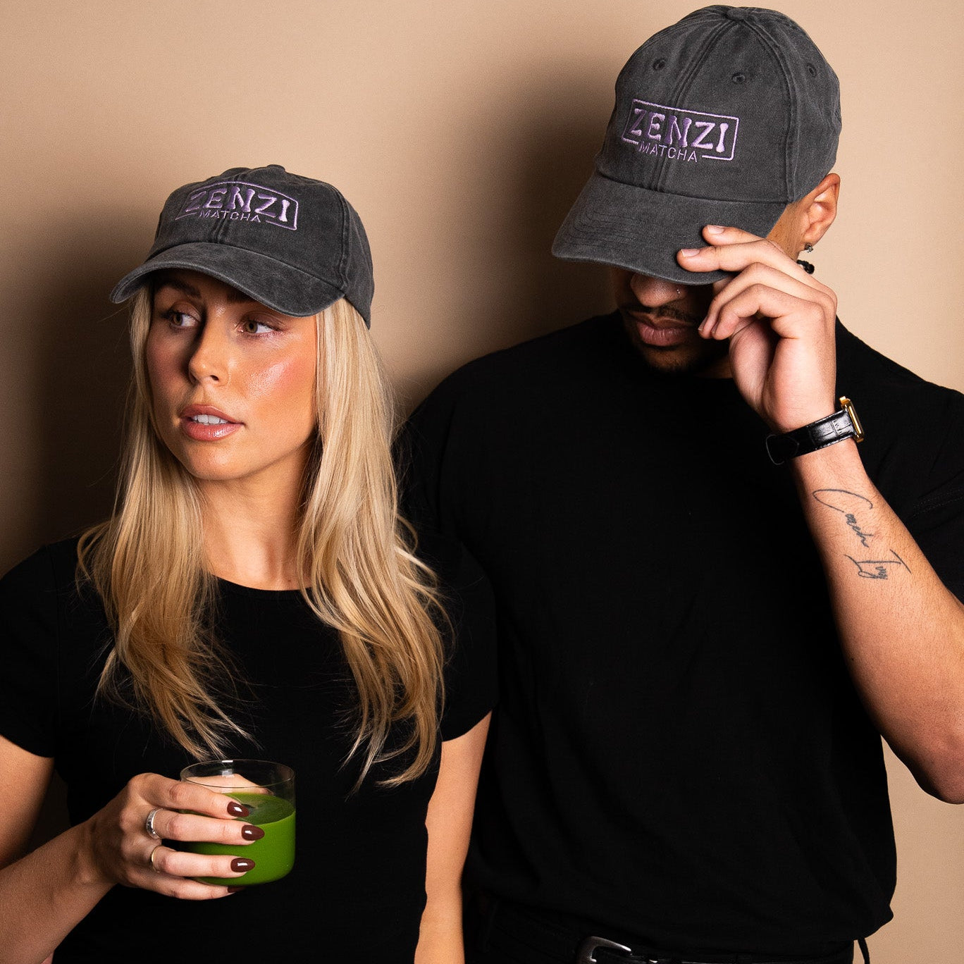 Zenzi Vintage Black Cap